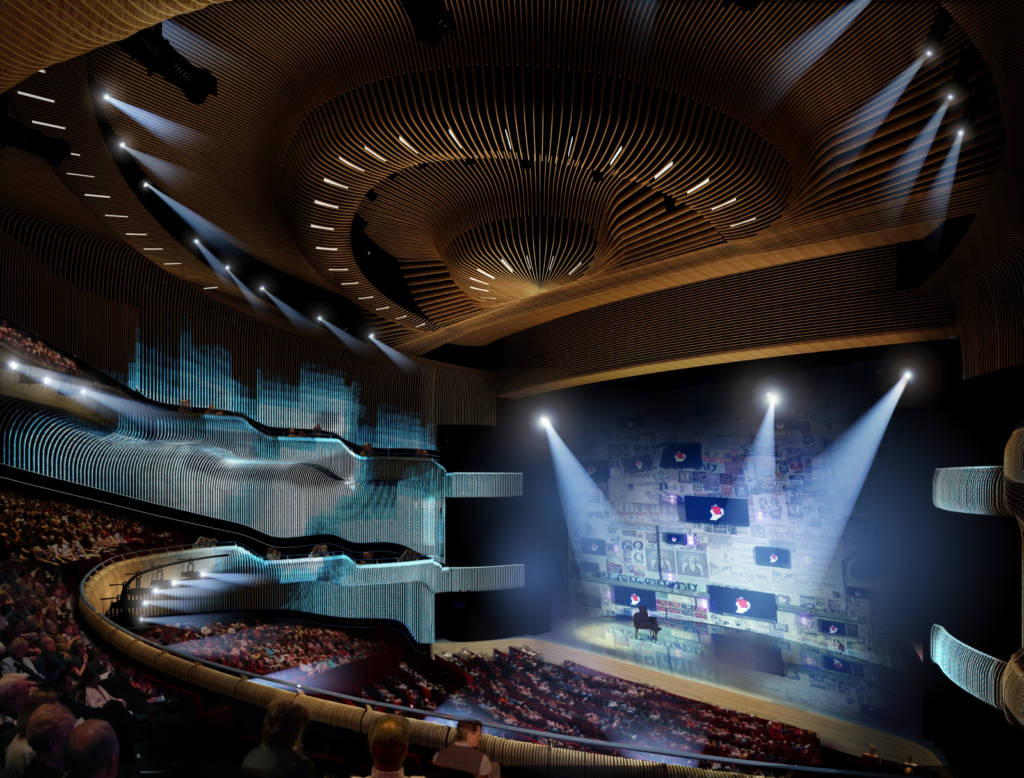 Zorlu Cultural Center PSM Istanbul theatre auditorium render