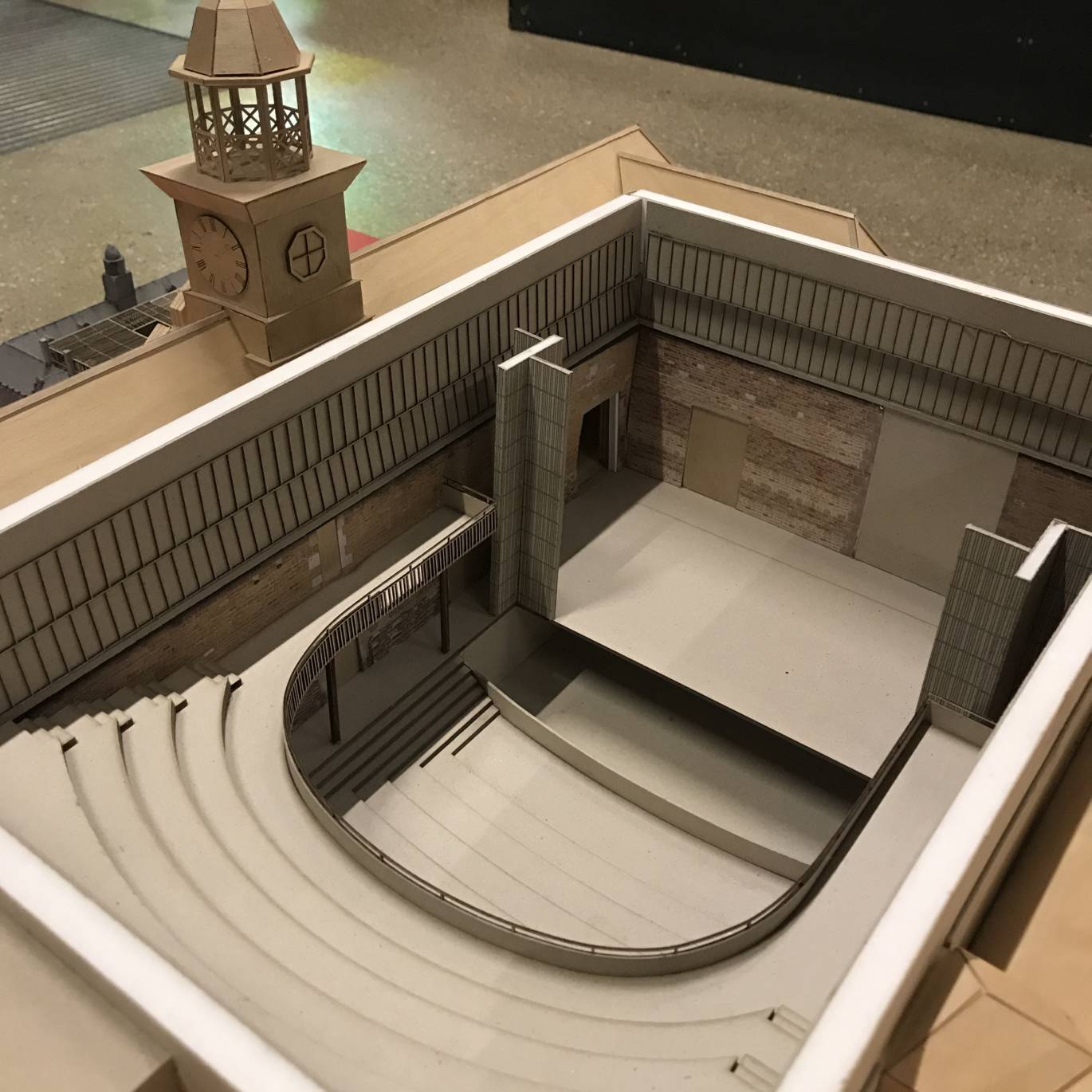 Nevill Holt Opera House architect's model